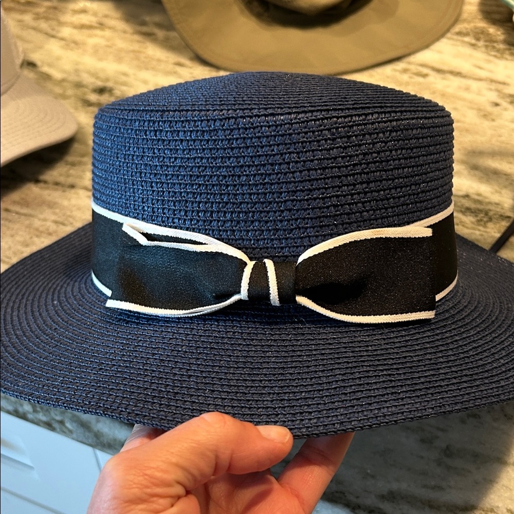 Elegant Navy Blue Women's Hat-Derby Ready! - Picture 2 of 8